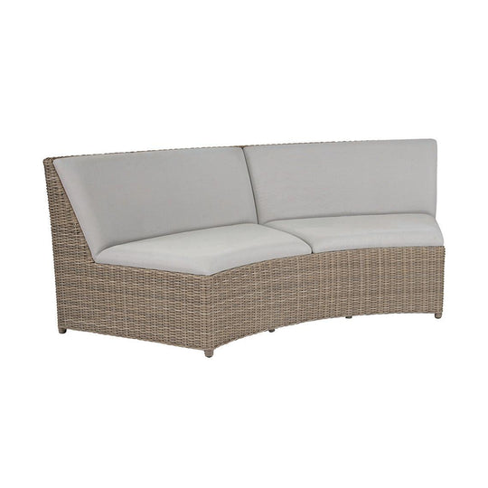Kingsley Bate Milano Sectional Curved Armless Settee OUTDOOR SOFAS + SECTIONALS