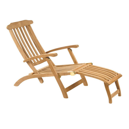 Kingsley Bate Steamer Chair w/Ottoman OUTDOOR CHAISE LOUNGES
