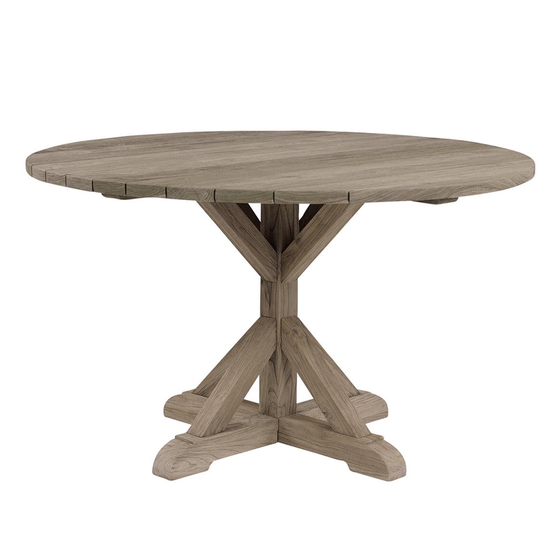 Kingsley Bate Provence 59" Rd. Dining Table - Distressed/Painted OUTDOOR DINING TABLES