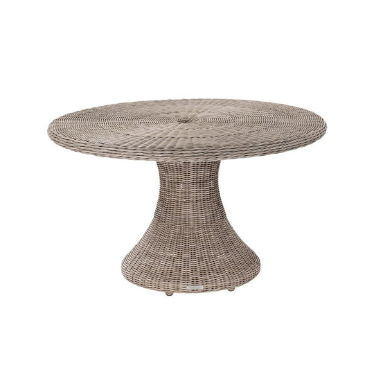 Kingsley Bate Sag Harbor 52" Round Dining Table w/Glass OUTDOOR DINING TABLES