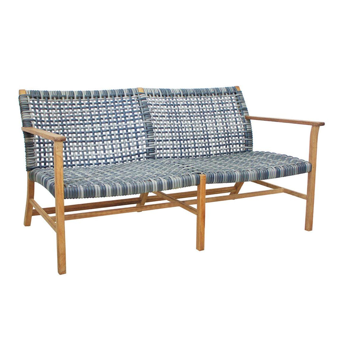 Catherine Club Settee Teak - AmericanHomeFurniture