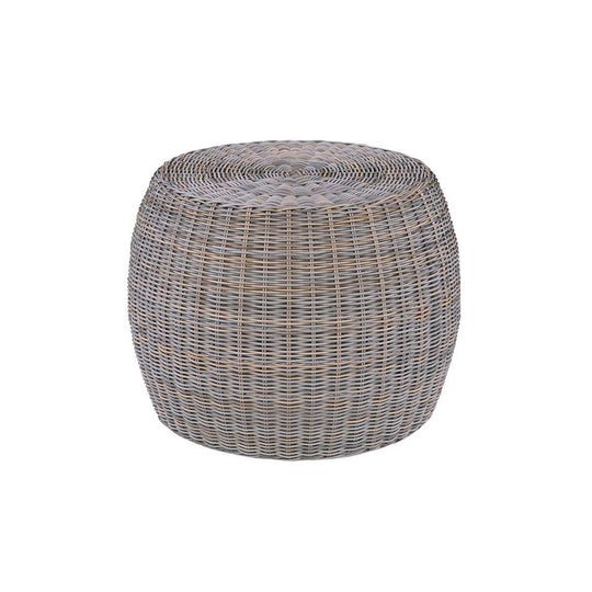 Kingsley Bate Ojai 24.5" Round Side Table W/Glass OUTDOOR ACCENT TABLES