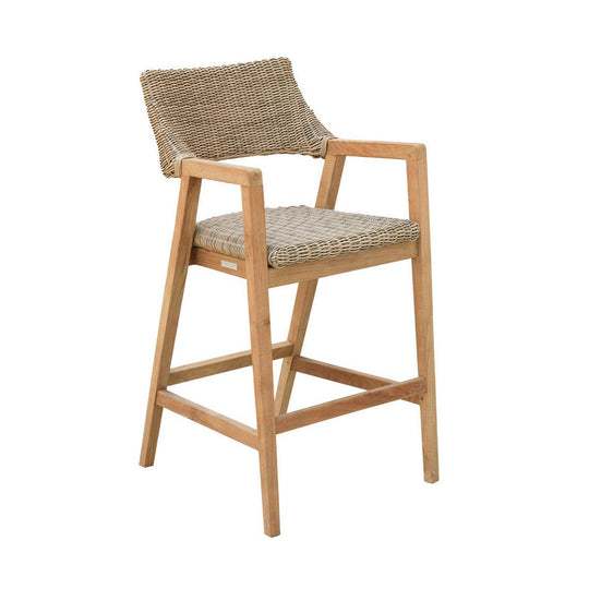 Kingsley Bate Spencer Bar Chair W/Arms 28" SH; 35.5" OUTDOOR BAR STOOLS