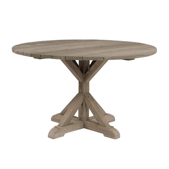 Kingsley Bate Provence 50" Round Dining Table Distressed/Painted OUTDOOR DINING TABLES