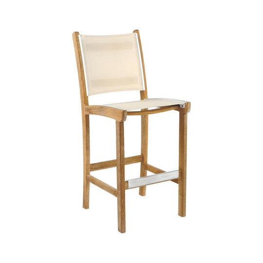 Kingsley Bate St. Tropez Armless Bar Chair - 28.5" - Set of 2 OUTDOOR BAR STOOLS
