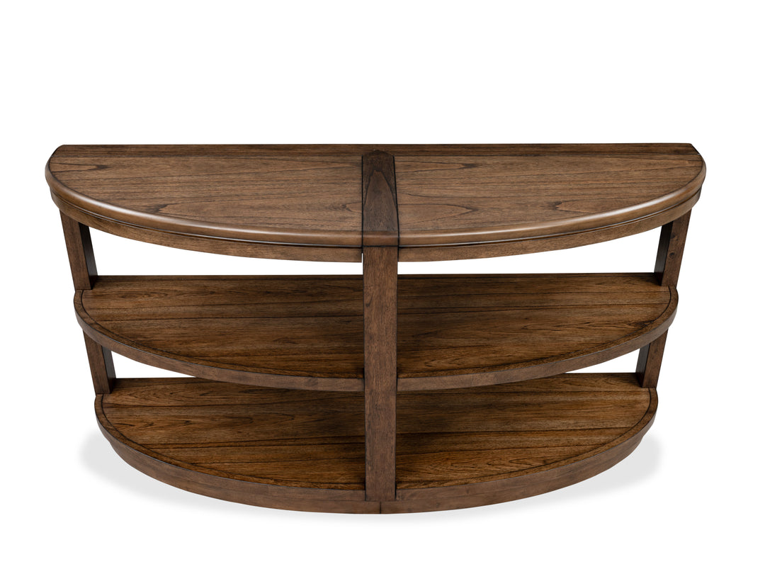 Connolly Brown Demilune Sofa Table - T6499-75