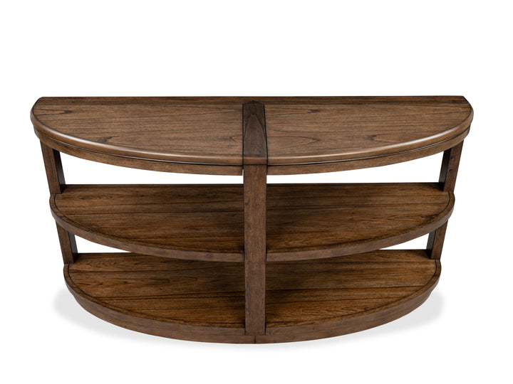 Connolly Brown Demilune Sofa Table - T6499-75