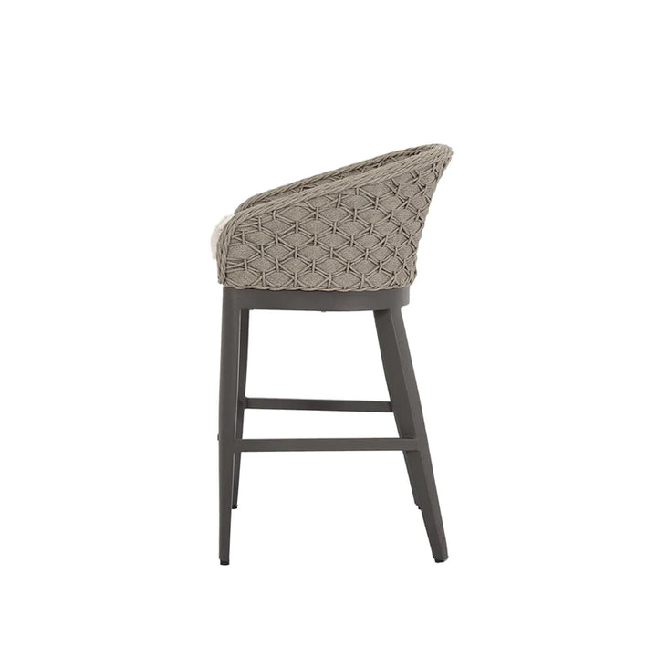 American Home Furniture | Sunset West - Marbella Barstool in Echo Ash w/ Self Welt