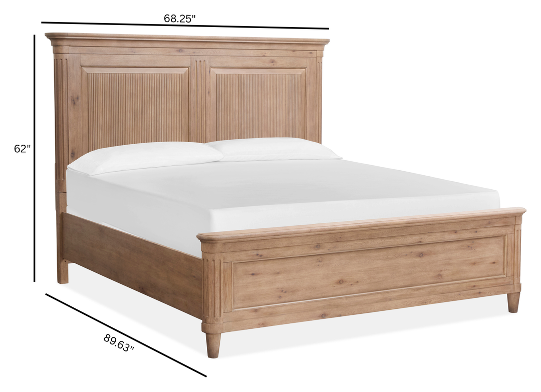 Harmony Heights Belgium Wheat Queen Panel Bed - B6400-54