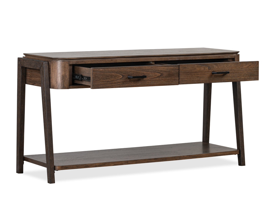 Hallie Milk Chocolate And Dark Chocolate Rectangular Sofa Table - T6355-73