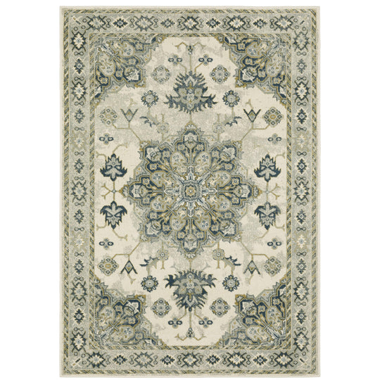 Ivory/Blue