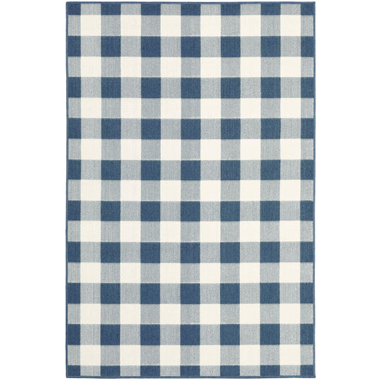 Blue/Ivory