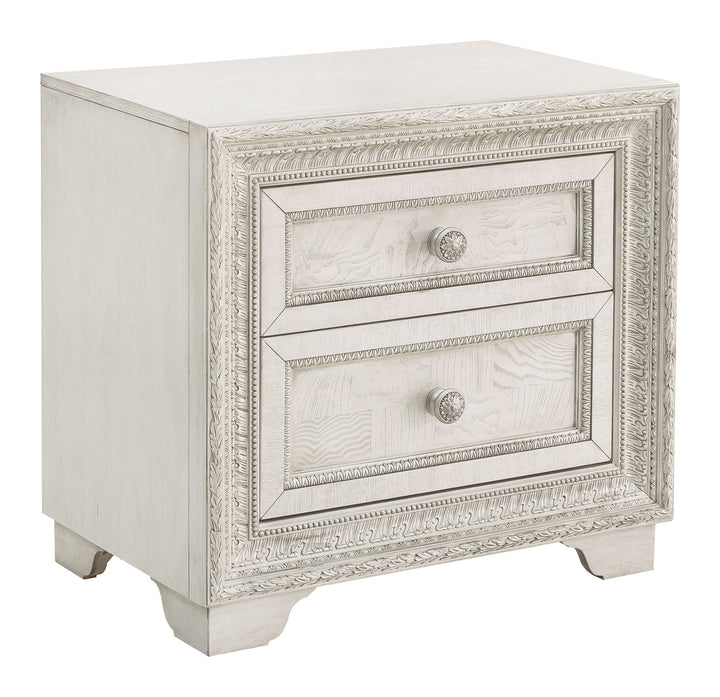 Camila Creamy White 2 Drawer Nightstand - P269140S