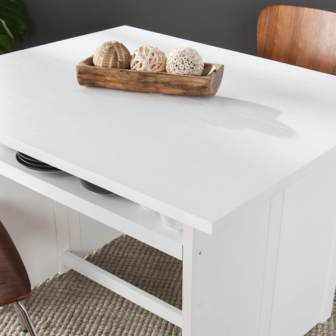 American Home Furniture | SEI Furniture - Kempsey Convertible Console-to-Dining Table - White