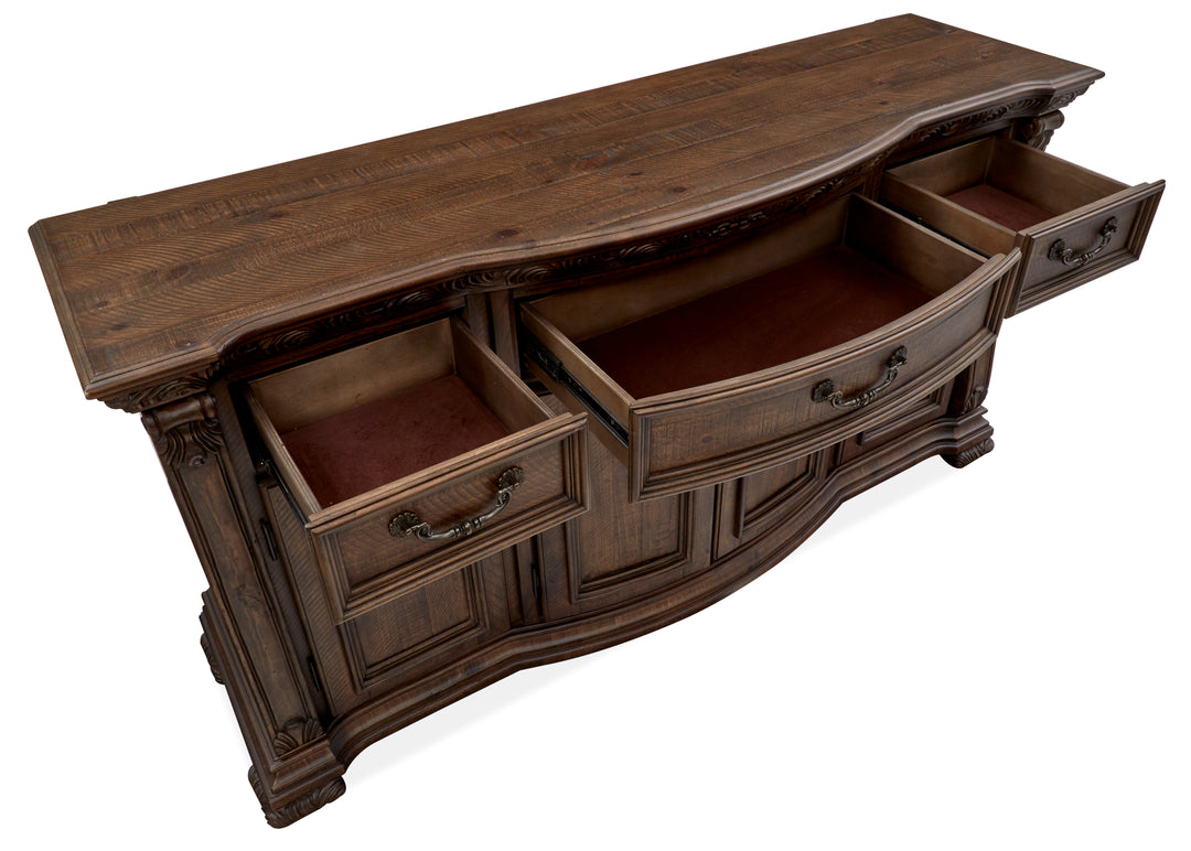 Durango Willadeene Brown Buffet With Hutch - D5133-14H