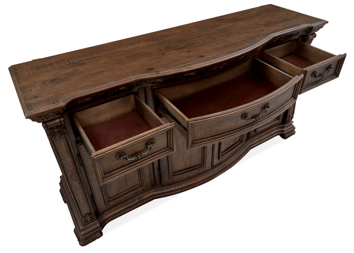 Durango Willadeene Brown Buffet With Hutch - D5133-14H