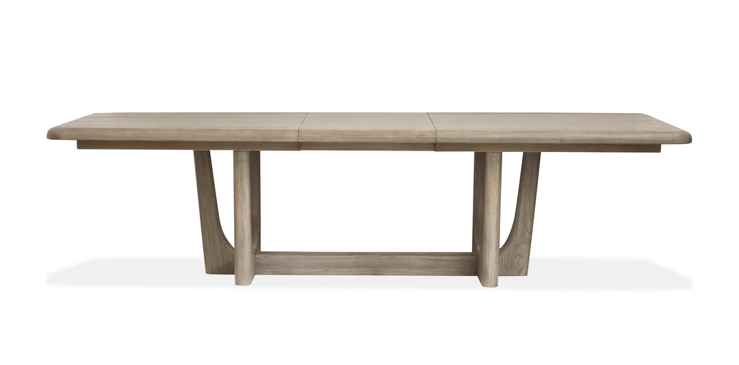 Braelyn Dorian Grey Extendable Trestle Dining Table - D5874-21