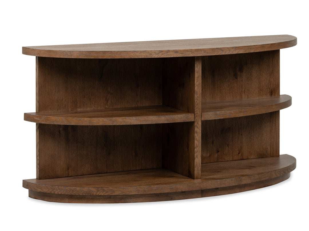 Oswald Brown Demilune Sofa Table - T6576-75
