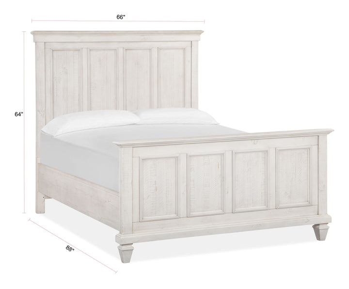 Newport Alabaster Queen Panel Bed - B5430-54