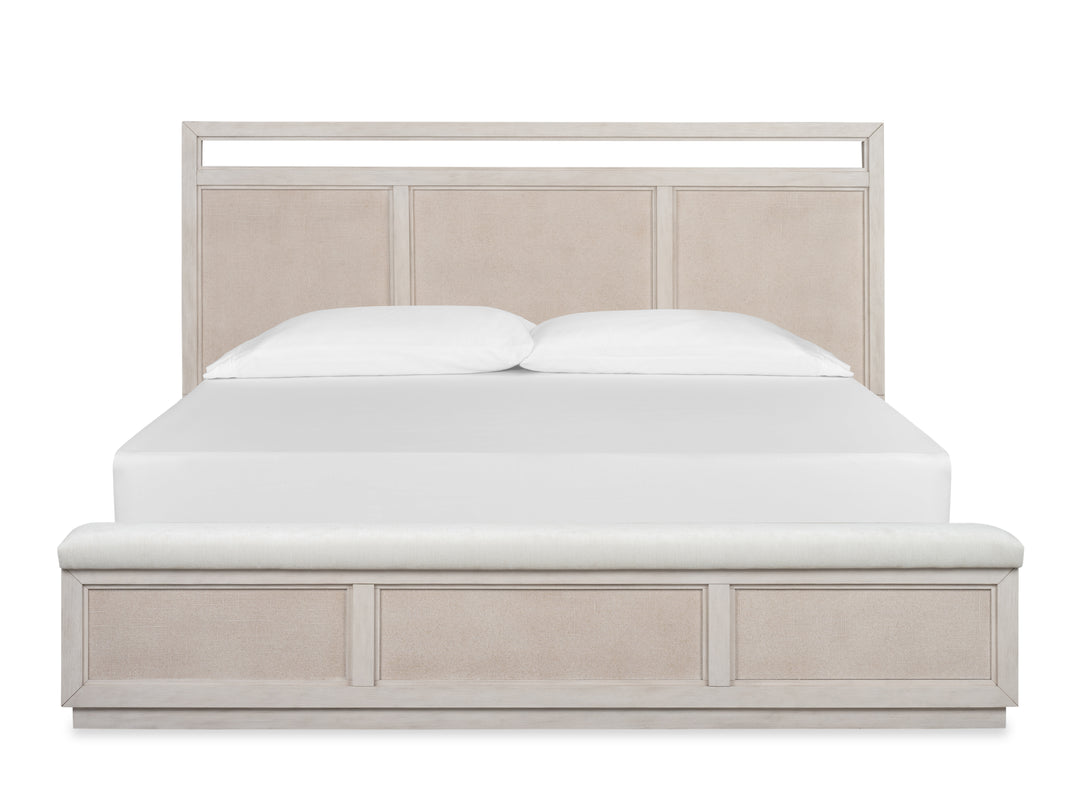 Cypress Point Sand Dollar Queen Panel Storage Bench Bed - B6622-54A