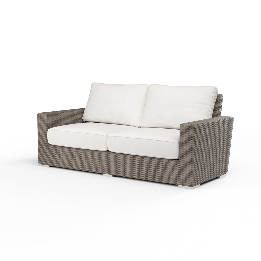 American Home Furniture | Sunset West - Coronado Loveseat in Canvas Flax w/ Self Welt