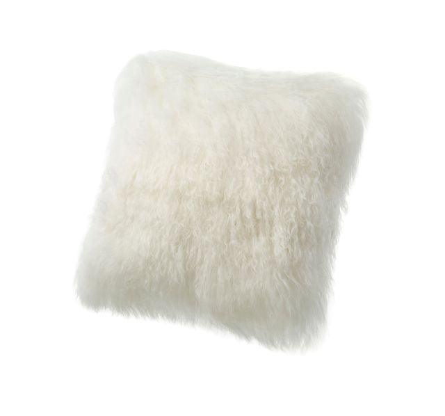 Longwool Tibetan Lamb Square Cushion - AmericanHomeFurniture