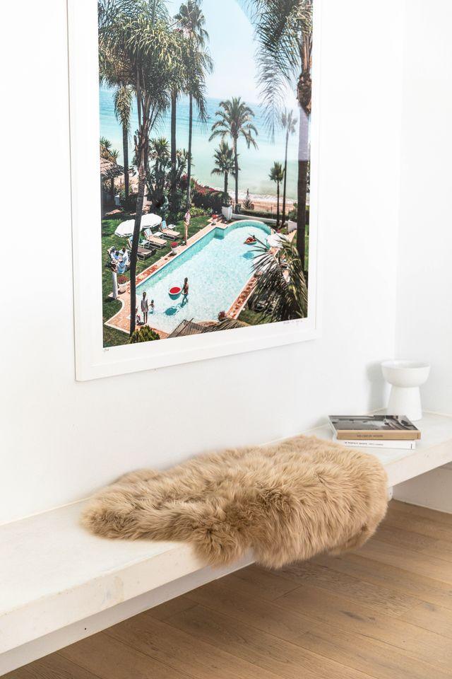 Long Wool Sheepskin Rug Single - AmericanHomeFurniture