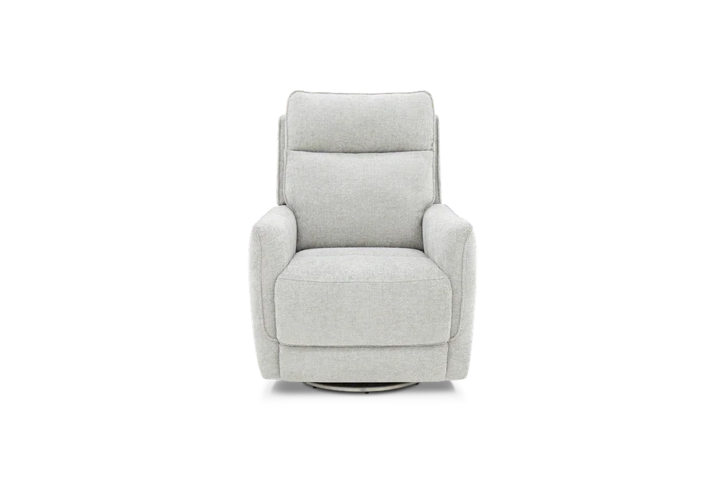 Maben Triple Power Swivel Recliner w/Power Recline, Power Head Rest & Power Lumbar