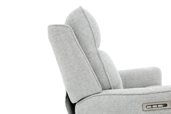 Maben Triple Power Swivel Recliner w/Power Recline, Power Head Rest & Power Lumbar