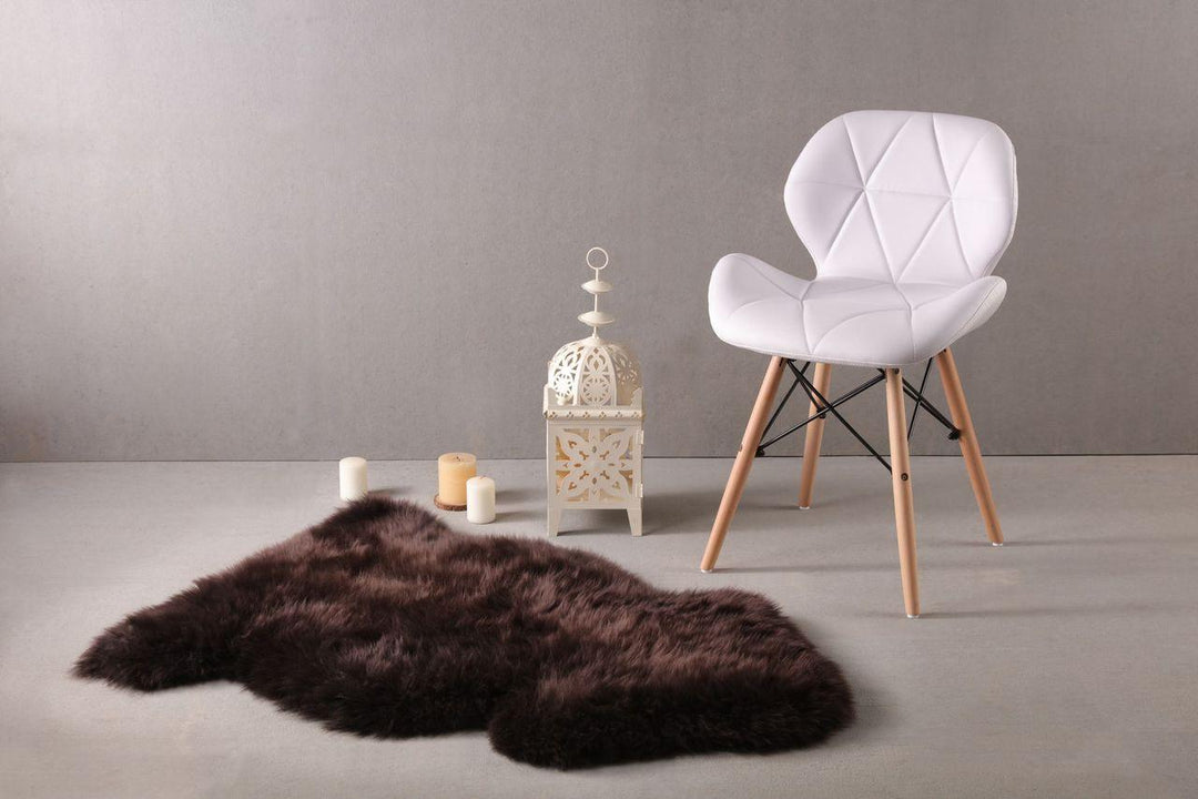 Long Wool Sheepskin Rug Single - AmericanHomeFurniture