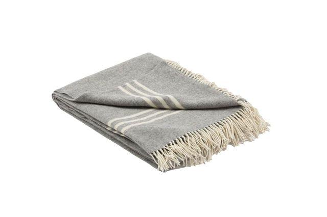 Newberry Woven Throw Grey - AmericanHomeFurniture