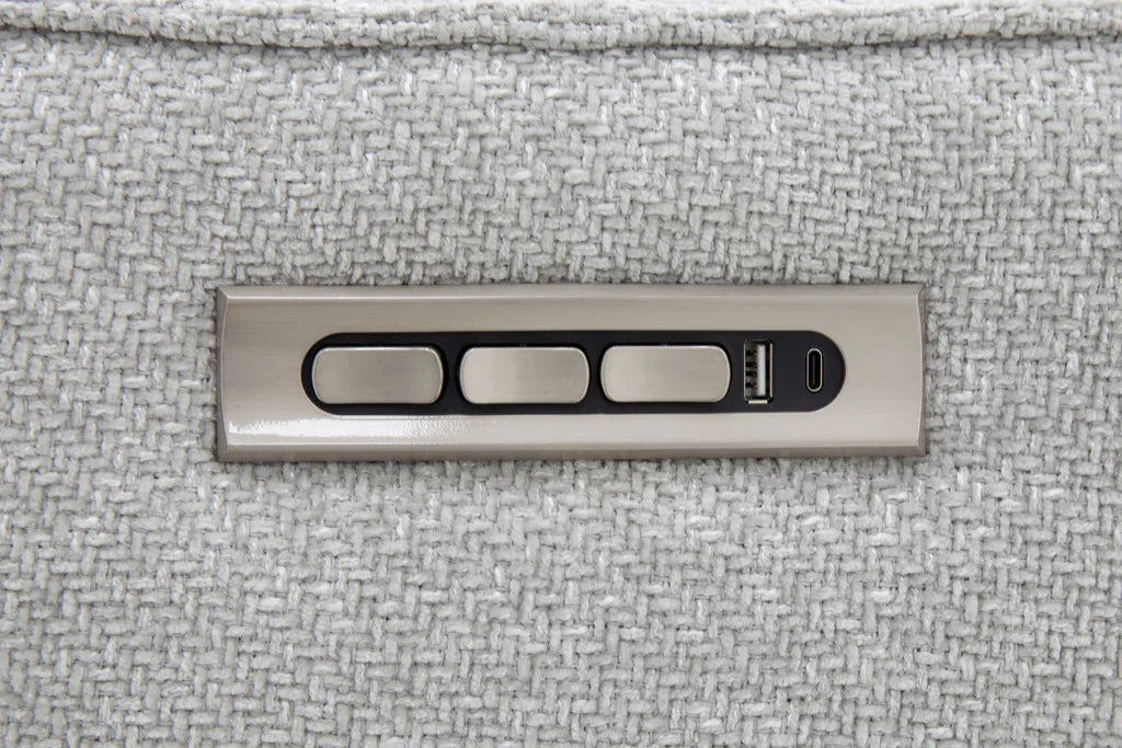 Maben Triple Power Swivel Recliner w/Power Recline, Power Head Rest & Power Lumbar