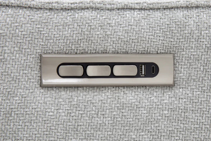 Maben Triple Power Swivel Recliner w/Power Recline, Power Head Rest & Power Lumbar