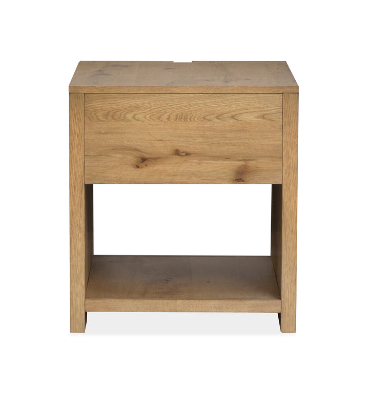 Ripley Rustic Caramel And Dark Bronze Rectangular End Table - T6421-03