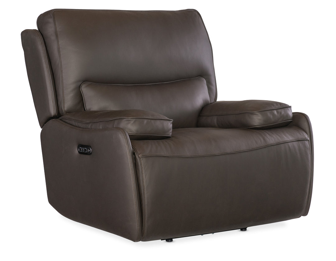 American Home Furniture | Hooker Furniture - Kramer Zero Gravity Power Recliner w/ Power Headrest - Brown