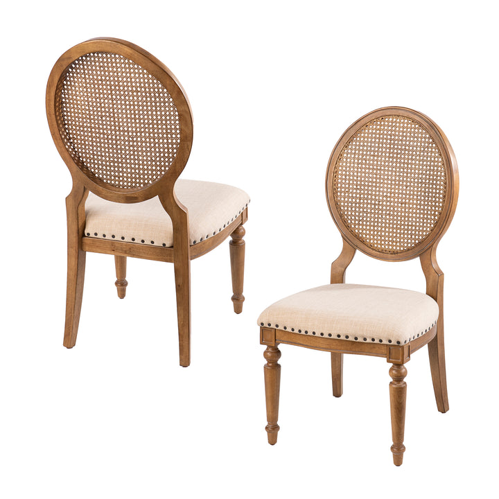 American Home Furniture | SEI Furniture - Kippview Upholstered Dining Chairs – 2pc Set