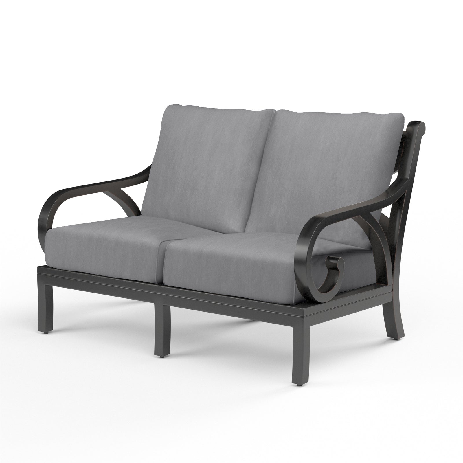 Monterey Loveseat in Canvas Granite w/ Self Welt