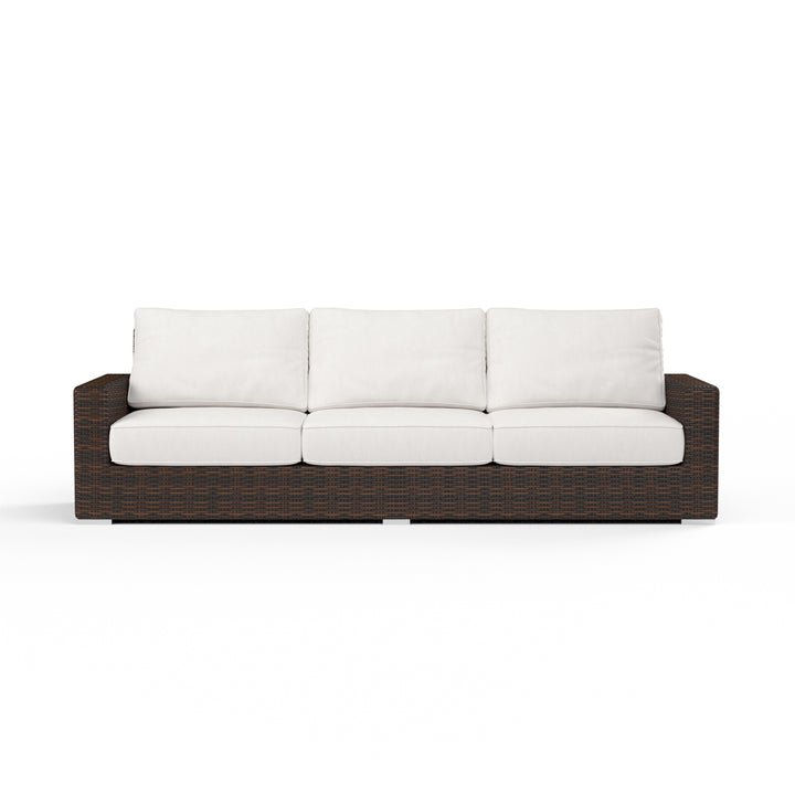 American Home Furniture | Sunset West - Montecito Sofa in Canvas Flax w/ Self Welt