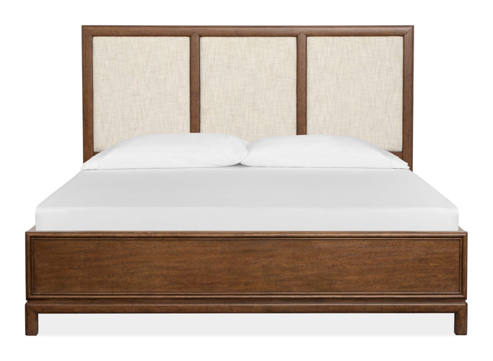 Ridgefield Russet California King Upholstered Panel Bed - B6436-75