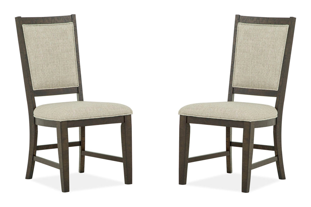 Westley Falls Graphite Step Upholstered Side Chair - Set of 2 - D4399-65