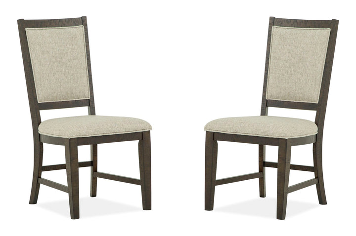 Westley Falls Graphite Step Upholstered Side Chair - Set of 2 - D4399-65