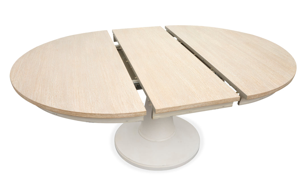 Echo Isles Sea Pearl And Driftwood Extendable 54" Round Dining Table - D6310-24