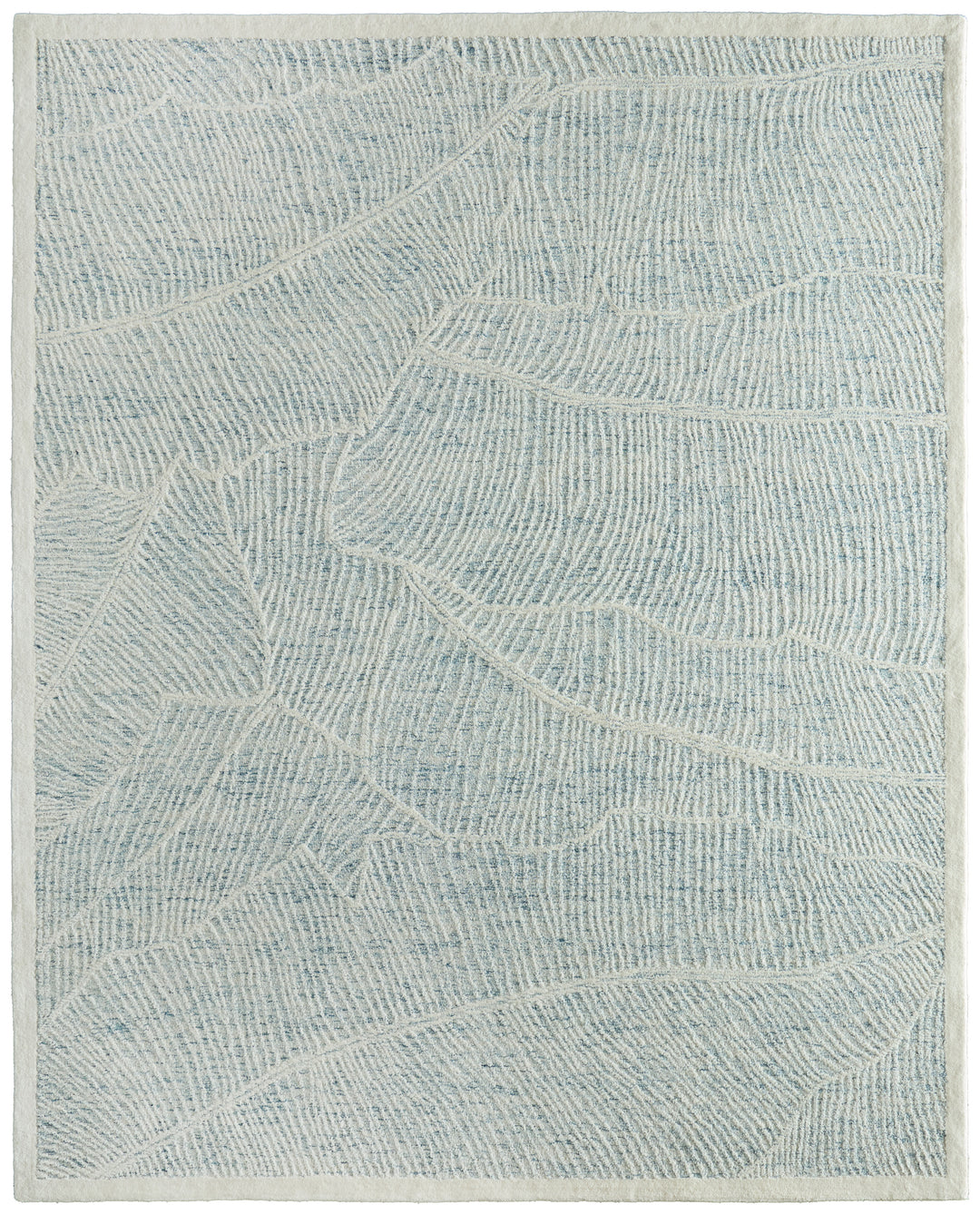 Rectangle/5' x 8'/Blue/Ivory