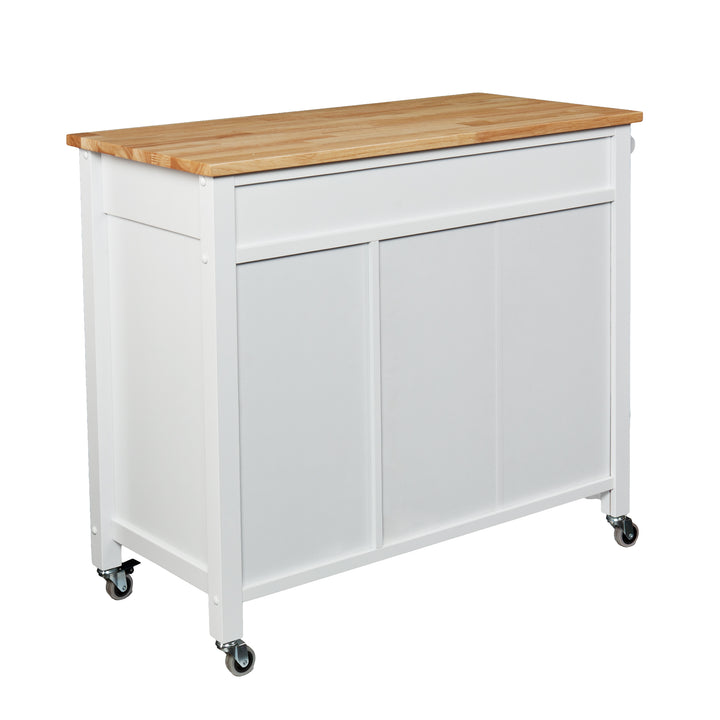 American Home Furniture | SEI Furniture - Martinville Kitchen Cart - White