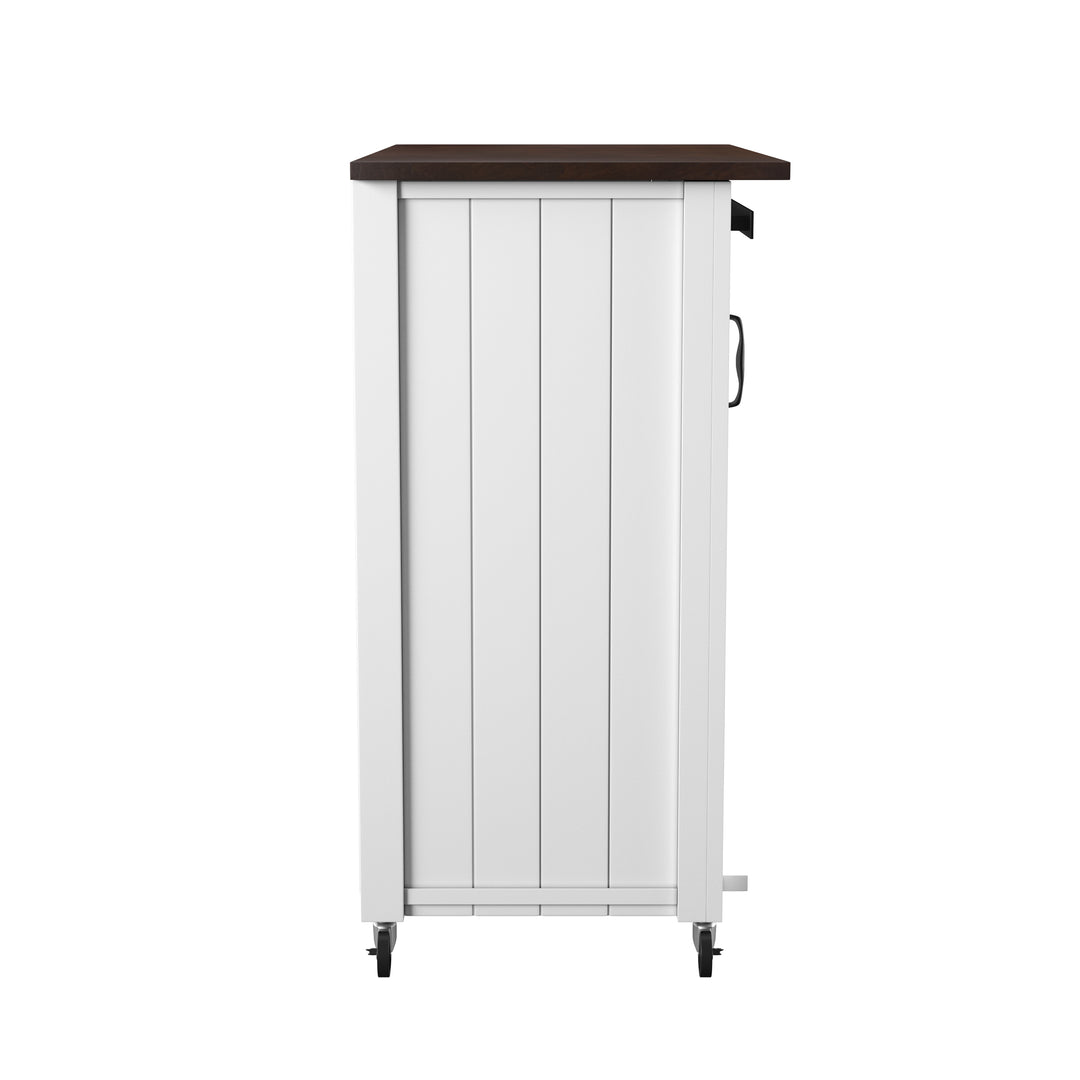 American Home Furniture | SEI Furniture - Leshire Barn-Door Kitchen Cart