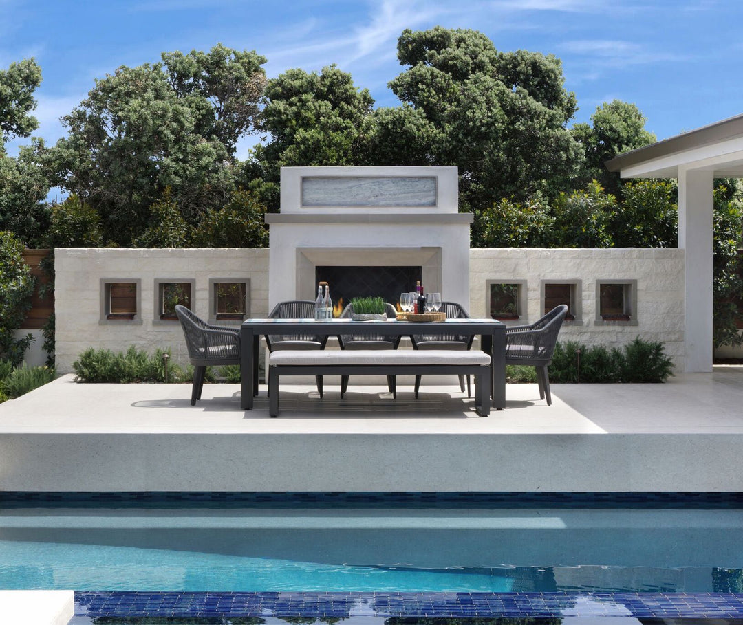 Milano Dining Chair in Dupione Celeste w/ Self Welt