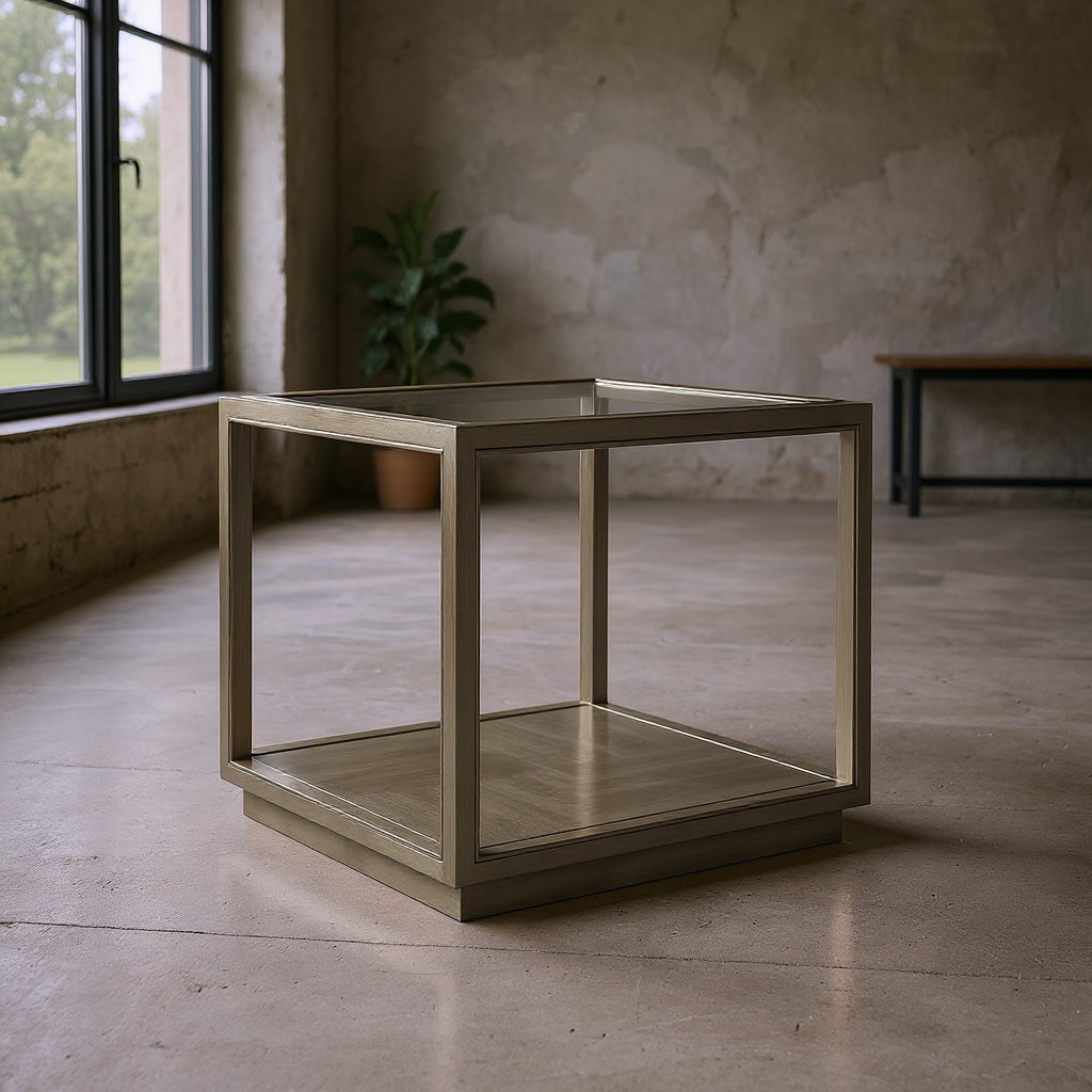 Glaze End Table-Quartz