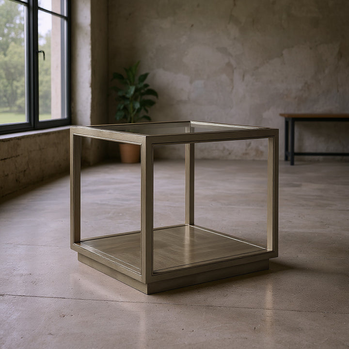 Glaze End Table-Quartz