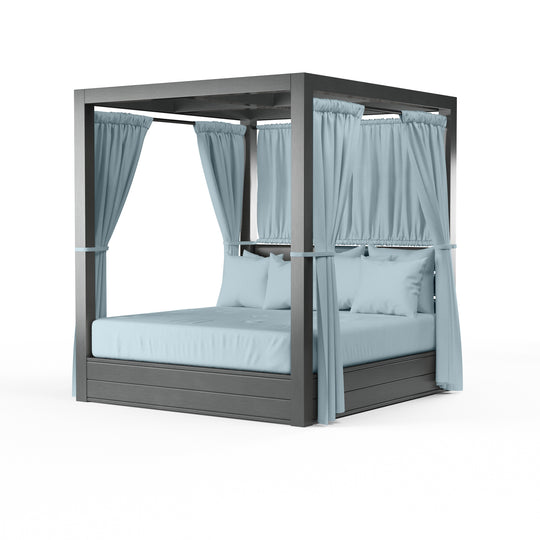 Redondo Resort King Day Bed in Canvas Skyline, No Welt