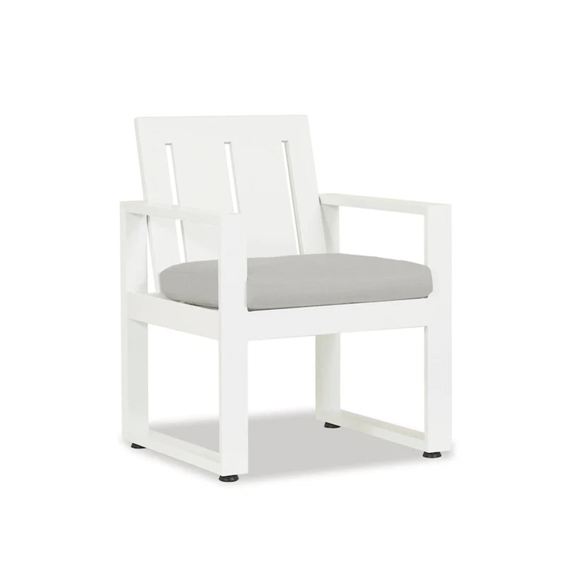 American Home Furniture | Sunset West - Newport Dining Chair in Cast Silver, No Welt